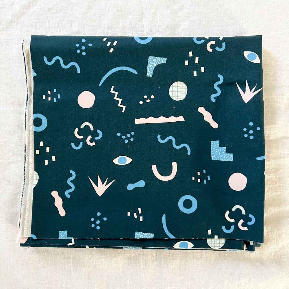 1 yd - Ruby Star Society - Anagram - Mix It Up (Navy) - Fabric